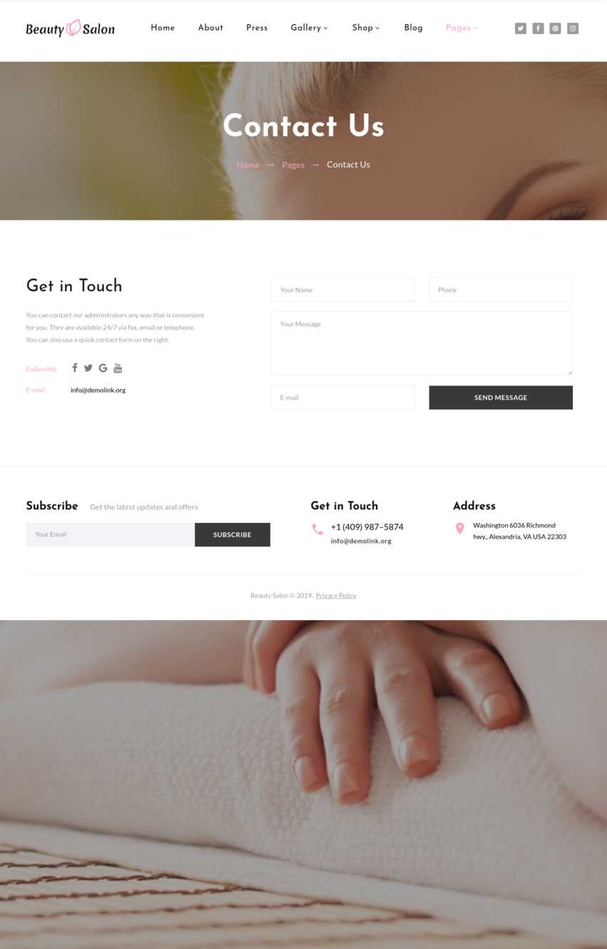 Hair and Beauty Salon | Gorgeous Themes