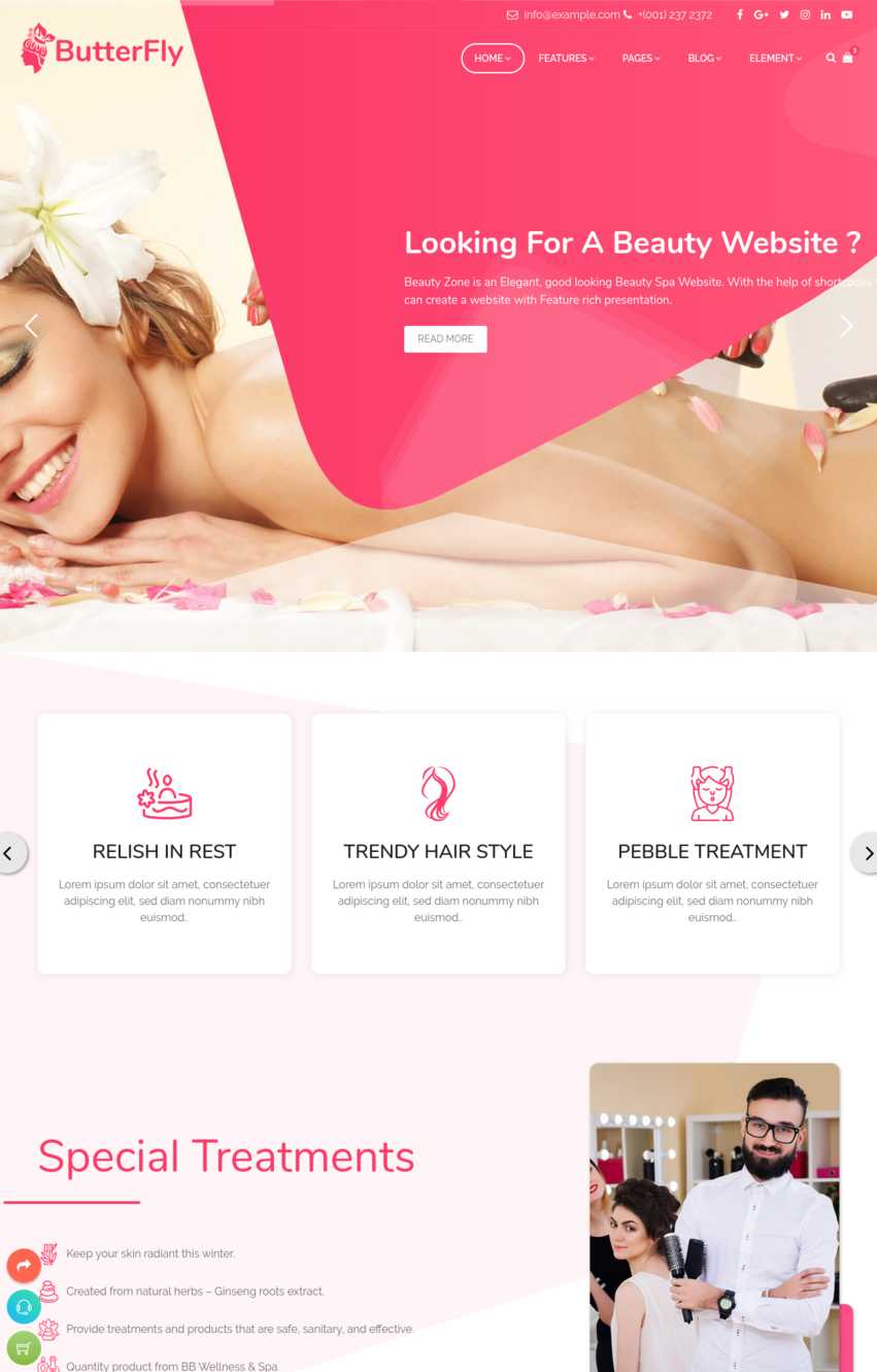 Hair and Beauty Salon | Gorgeous Themes