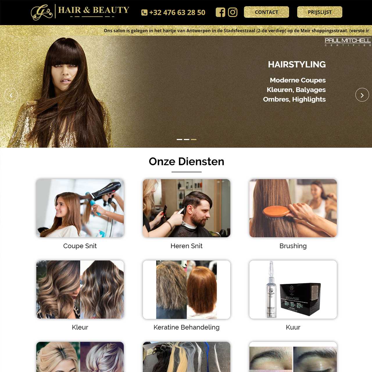Beauty Salon Websites | Webmaken | +32 487 20 44 24