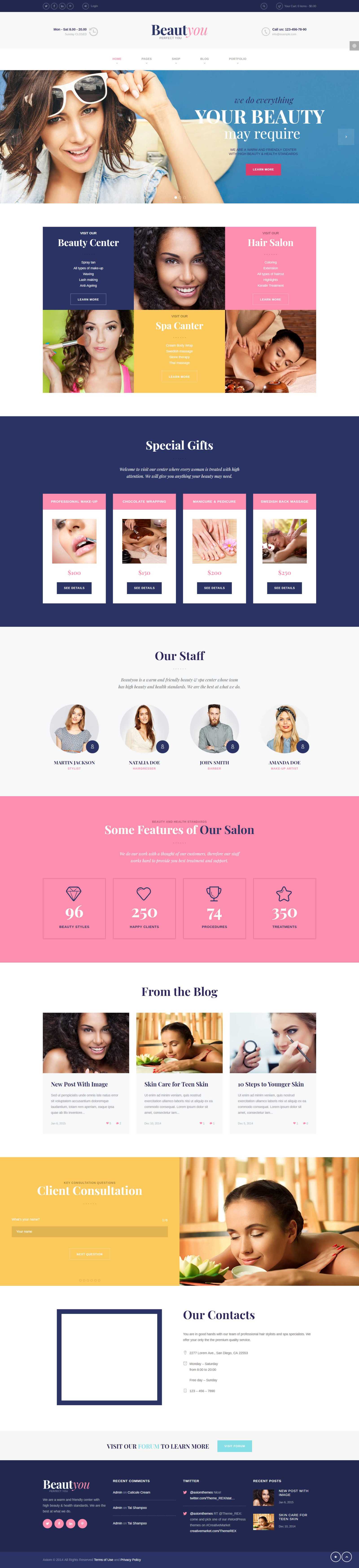 Hair and Beauty Salon | Gorgeous Themes